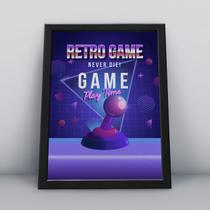 Quadro com moldura game play time Quadro com moldura game play time