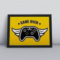 Quadro com moldura gamer over / fim de jogo Quadro com moldura gamer over / fim de jogo