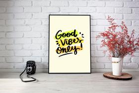Quadro Com Moldura Good Vibes Only Quadro Com Moldura Good Vibes Only