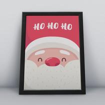 Quadro com moldura ho-ho-ho papai noel Quadro com moldura ho-ho-ho papai noel