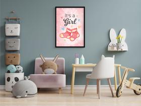 Quadro Com Moldura It's a Girl