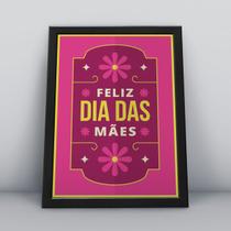 Quadro com moldura mãe eu te amo, rosas Quadro com moldura mãe eu te amo, rosas