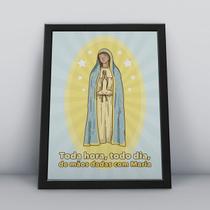 Quadro com moldura mãos dadas com maria Quadro com moldura mãos dadas com maria