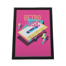 Quadro Com Moldura Metro Music