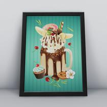 Quadro com moldura Milkshake 07 Quadro com moldura Milkshake 07