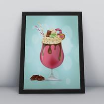 Quadro com moldura Milkshake 43