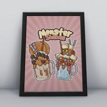 Quadro com moldura monster shakes Quadro com moldura monster shakes