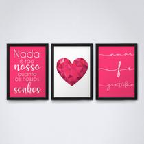Quadro com moldura nada e tão nosso quanto nossos sonhos Quadro com moldura nada e tão nosso quanto nossos sonhos
