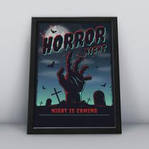 Quadro com moldura night horror Quadro com moldura night horror