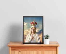 Quadro Com Moldura Nossa Senhora de Fátima