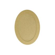 Quadro Com Moldura Oval Fundo Removível M 32,5x23,5 Mdf Madeira Quadro Com Moldura Oval Fundo Removível M 32,5x23,5 Mdf Madeira