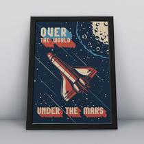 Quadro com moldura over the world under the mars
