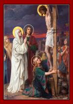 Quadro Com Moldura Paixão de Cristo Crucificação