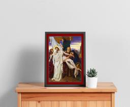 Quadro Com Moldura Paixão de Cristo Morte de Jesus