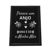 Quadro Com Moldura Parece Um Anjo, Mas É Minha Mãe Quadro Com Moldura Parece Um Anjo, Mas É Minha Mãe