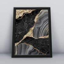 Quadro com moldura plantas abstratas 1 Quadro com moldura plantas abstratas 1