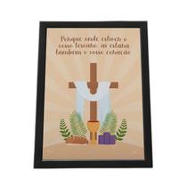 Quadro Com Moldura Religião Cristã 009 Religiao-009-M1