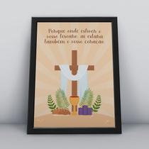 Quadro com moldura Religião Cristã 009 Religiao-009-M1