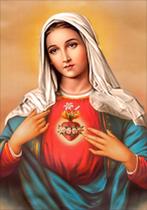 Quadro com Moldura Religioso Imaculado Coração de Maria