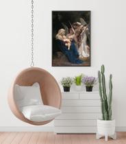 Quadro com Moldura Religioso Menino Jesus Anjos