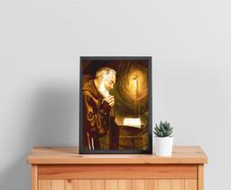 Quadro com Moldura Religioso Padre Pio