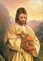 Quadro Com Moldura Religiosos Jesus Cristo Bom Pastor