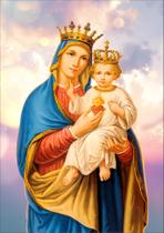 Quadro Com Moldura Religiosos Nossa Senhora do Sagrado Coração de Jesus