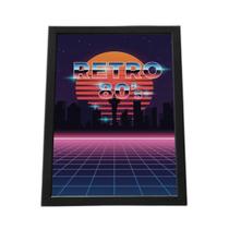 Quadro Com Moldura Retro 80