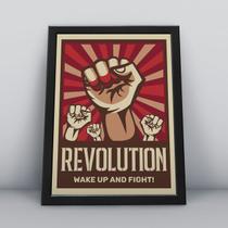 Quadro com moldura revolução Quadro com moldura revolução