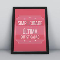 Quadro com moldura simplicidade é a última sofisticação