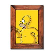 Quadro com Moldura - Simpsons - Homer Pelado