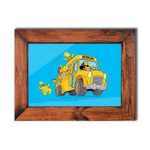 Quadro com Moldura - Simpsons - Neverland