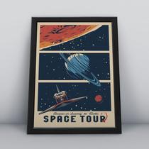 Quadro com moldura space tour