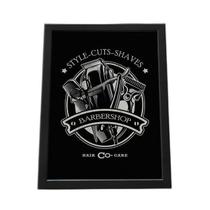 Quadro Com Moldura Style Cuts Shaves Babershop Quadro Com Moldura Style Cuts Shaves Babershop