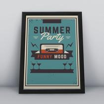 Quadro com moldura summer party