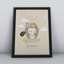 Quadro com moldura tenha um otimo dia Ilustra-ao-17-M1 Quadro com moldura tenha um otimo dia Ilustra-ao-17-M1