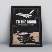 Quadro com moldura to the moon Quadro com moldura to the moon