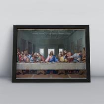 Quadro com moldura Ultima Ceia 01 H Ultima-Ceia-01-H-M1