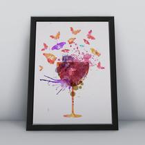 Quadro com moldura Vinho 07 Quadro com moldura Vinho 07