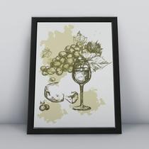 Quadro com moldura Vinho 09