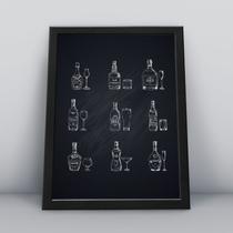 Quadro com moldura Vinho 10 Quadro com moldura Vinho 10