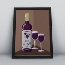 Quadro com moldura Vinho 40