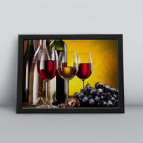 Quadro com moldura Vinho 75 Quadro com moldura Vinho 75
