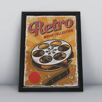 Quadro com moldura vintage coleção cinema