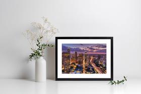 Quadro Com Moldura Vista Cidade Prédios