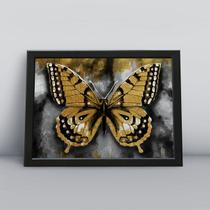 Quadro com molduraborboleta dourada Quadro com molduraborboleta dourada