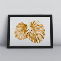 Quadro com molduracostelas de adão dourado Quadro com molduracostelas de adão dourado