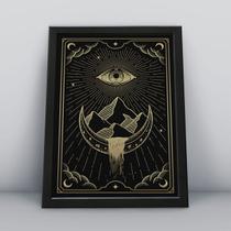 Quadro com molduraolho tarot montanhas