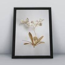 Quadro com molduraorquidea dourada Quadro com molduraorquidea dourada