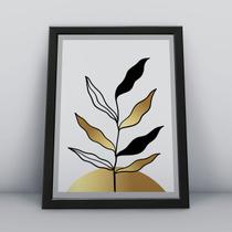Quadro com molduraplantas abstratas 10